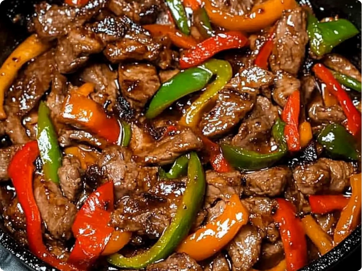 Chinese Pepper Steak with Onions