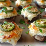 Creamy Jalapeño Popper Mushrooms – The Ultimate Cheesy, Spicy Appetizer 8 Creamy Jalapeño Popper Mushrooms