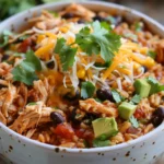 Slow Cooker Taco Chicken and Rice