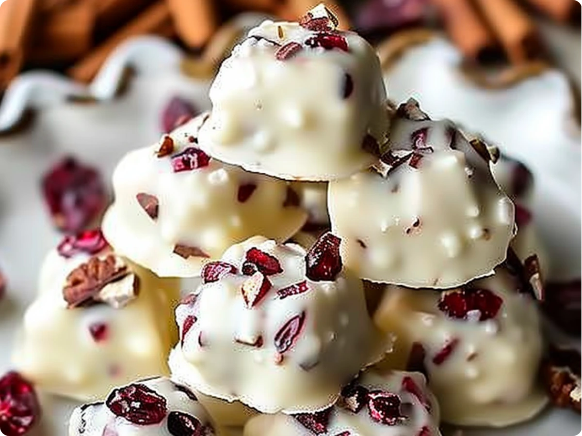 White Chocolate Cranberry Pecan Clusters