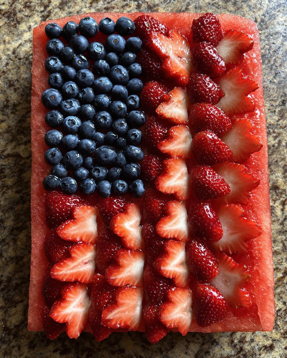 "Best 4th of July Fruit Platter Idea for a Stunning Patriotic Dessert" 6 4th of July Fruit Platter Idea - detail 1