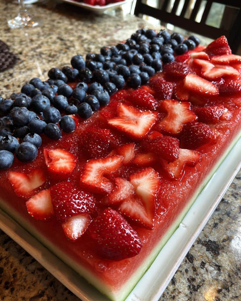 "Best 4th of July Fruit Platter Idea for a Stunning Patriotic Dessert" 9 4th of July Fruit Platter Idea - detail 4