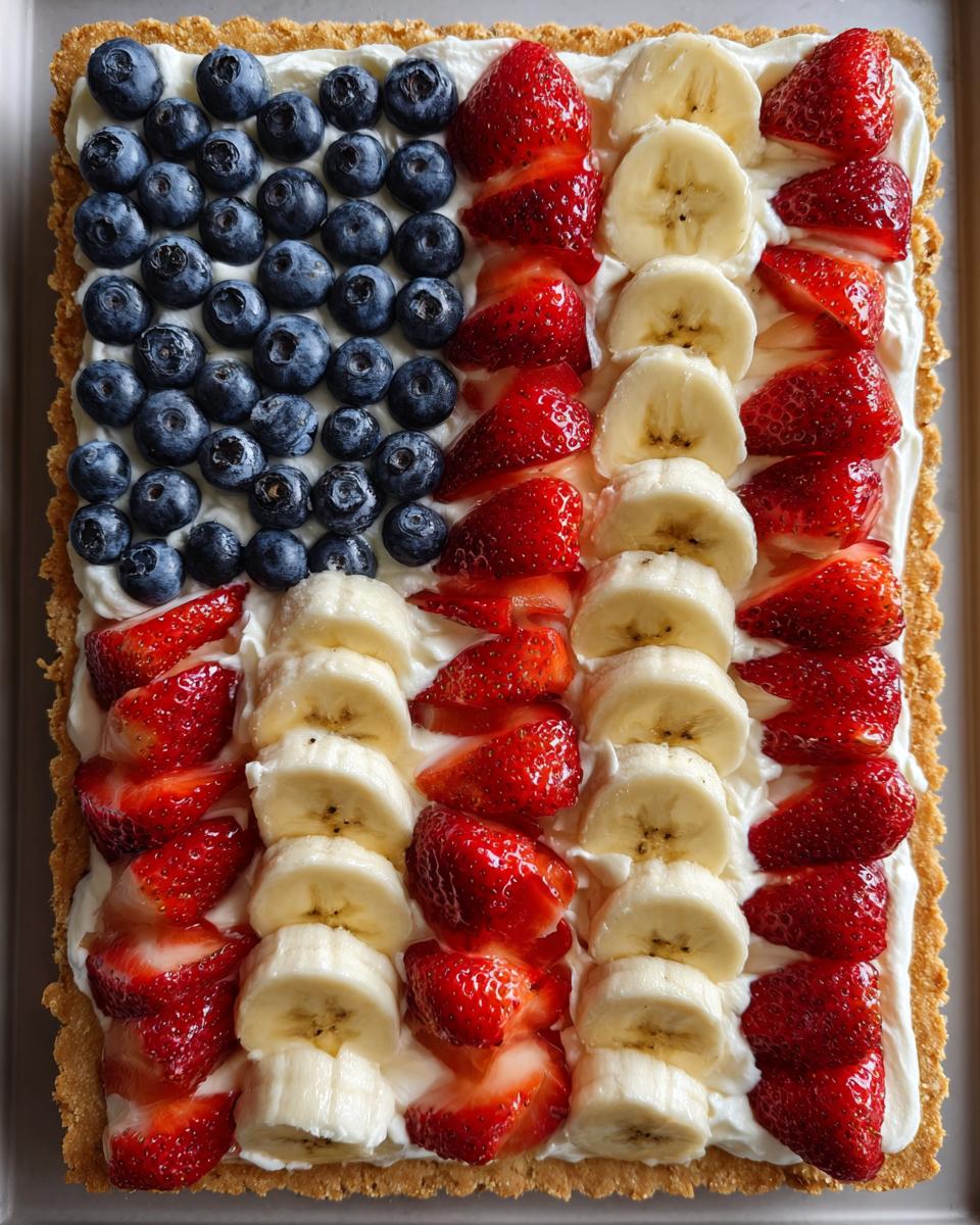 Patriotic 4th of July American Flag Fruit Pizza for Memorial Day 6 American Flag Fruit Pizza for Memorial Day - detail 2