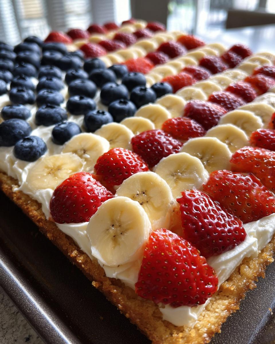 Patriotic 4th of July American Flag Fruit Pizza for Memorial Day 7 American Flag Fruit Pizza for Memorial Day - detail 3