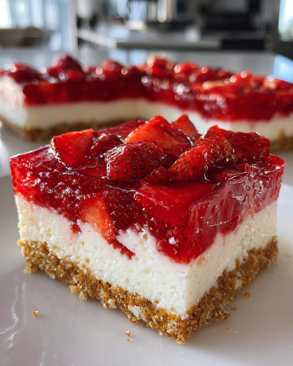 BEST Strawberry Pretzel Jello Salad Recipe - detail 1