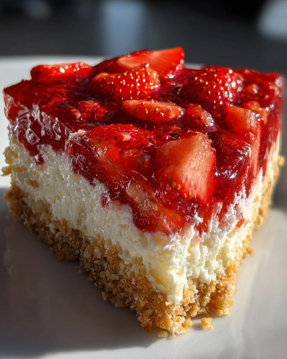 BEST Strawberry Pretzel Jello Salad Recipe - detail 3