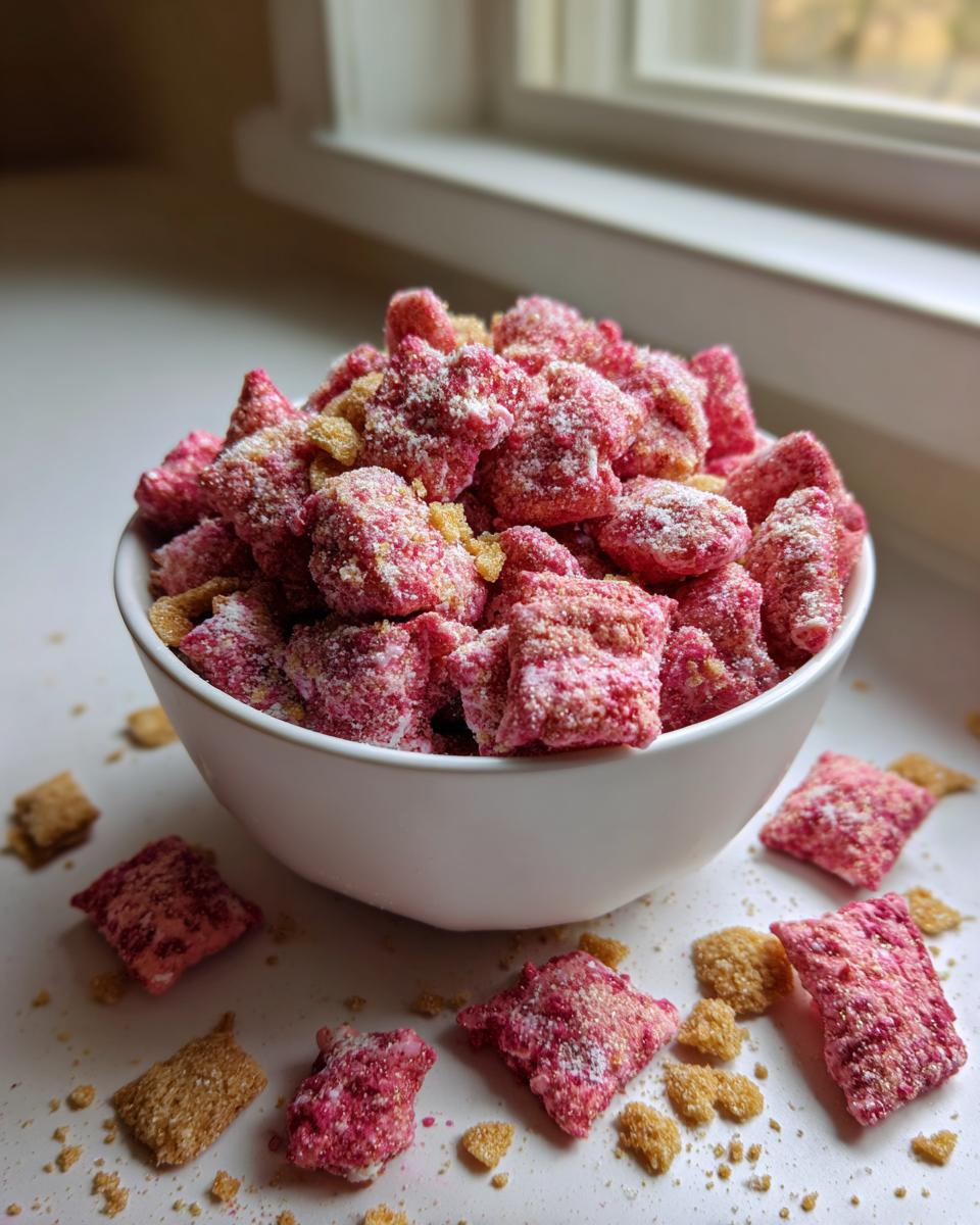 Irresistible Cherry Cheesecake Puppy Chow in 15 Minutes 6 Cherry Cheesecake Puppy Chow - detail 2