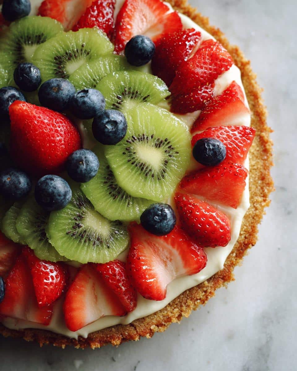 DIY EASY FRUIT PIZZA - detail 1