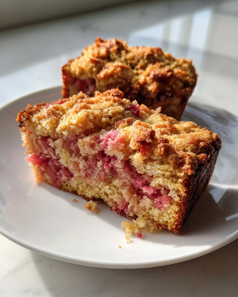 Easy Rhubarb Breakfast Cake! - detail 1