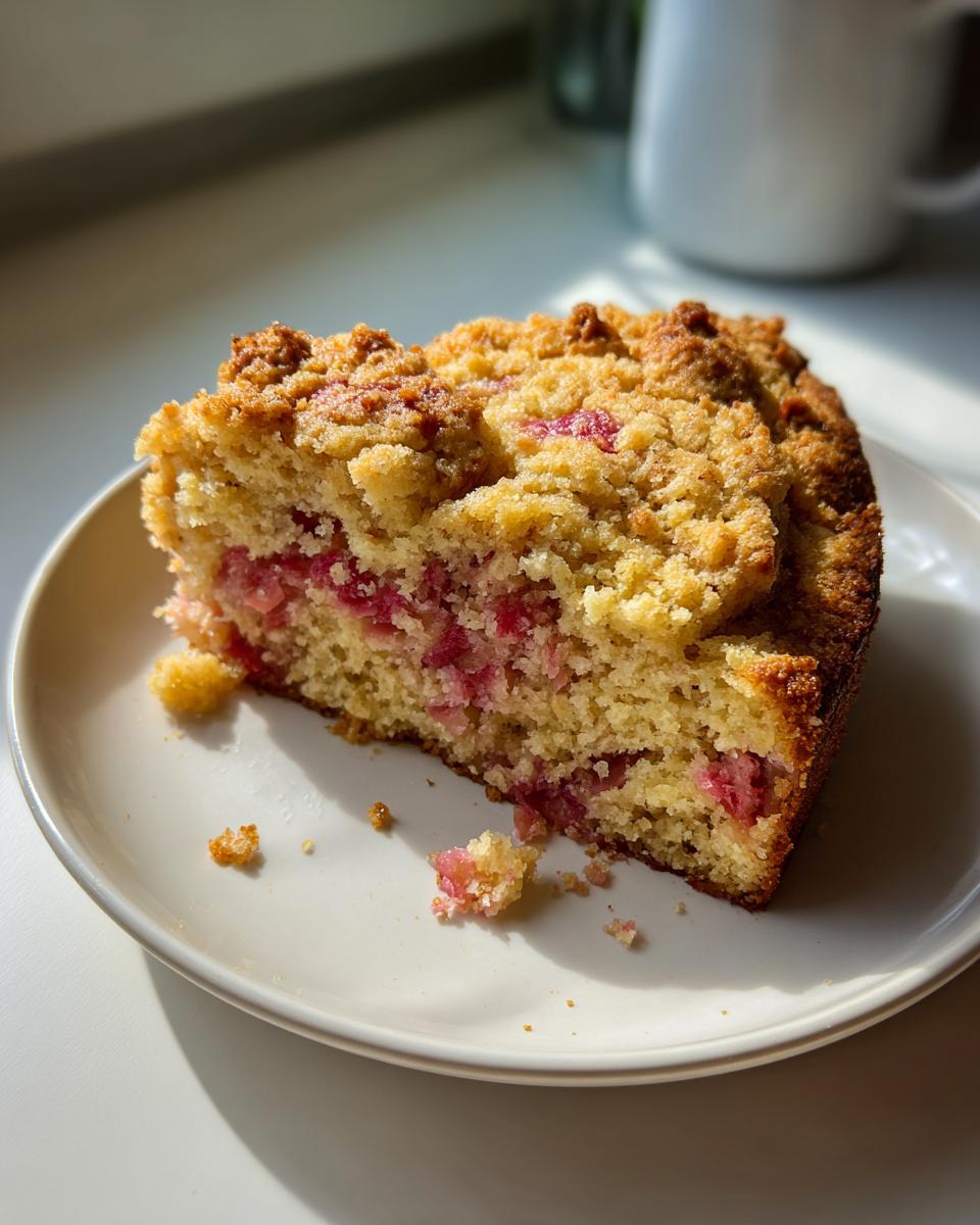 Easy Rhubarb Breakfast Cake! - detail 2