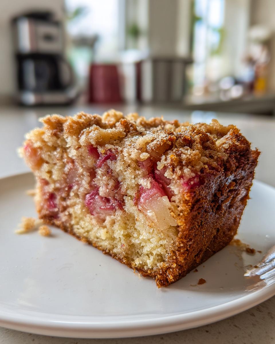 Easy Rhubarb Breakfast Cake! - detail 4