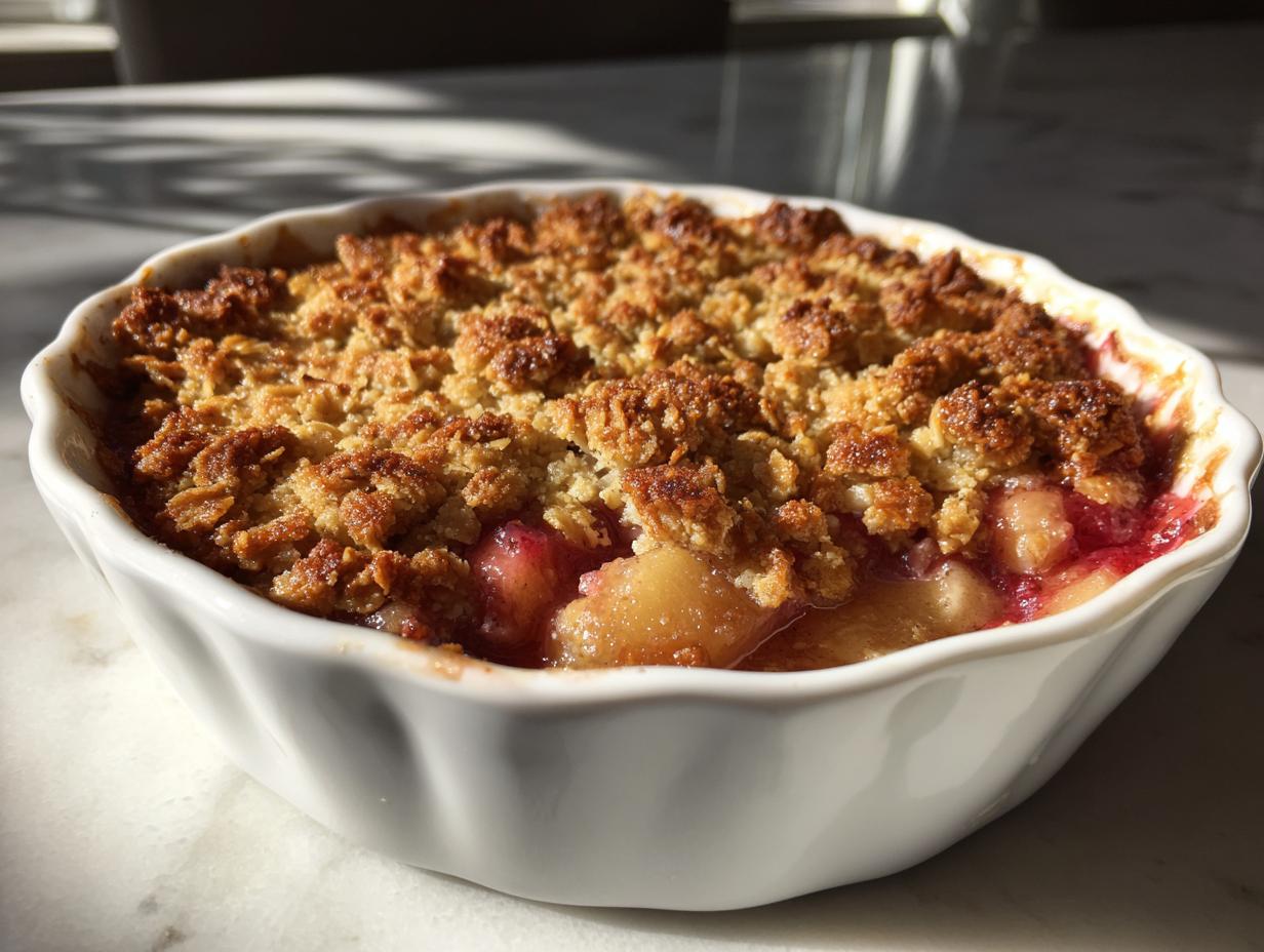 Easy Rhubarb Crisp