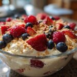 15-Minute Lazy Berry Cheesecake Salad - Divine Dessert Magic 10 Lazy Berry Cheesecake Salad Recipe