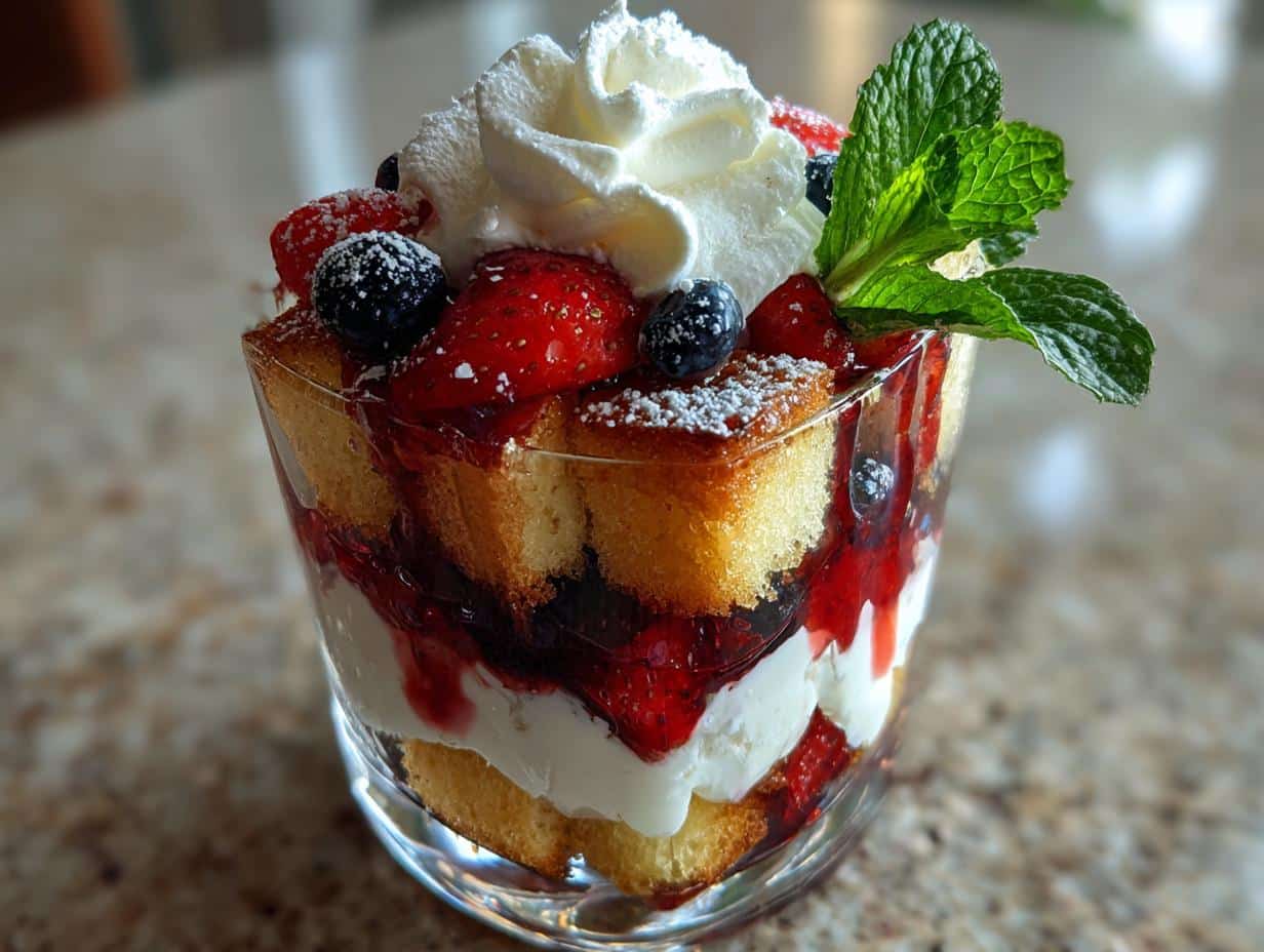 Mixed Berry Mini Trifles