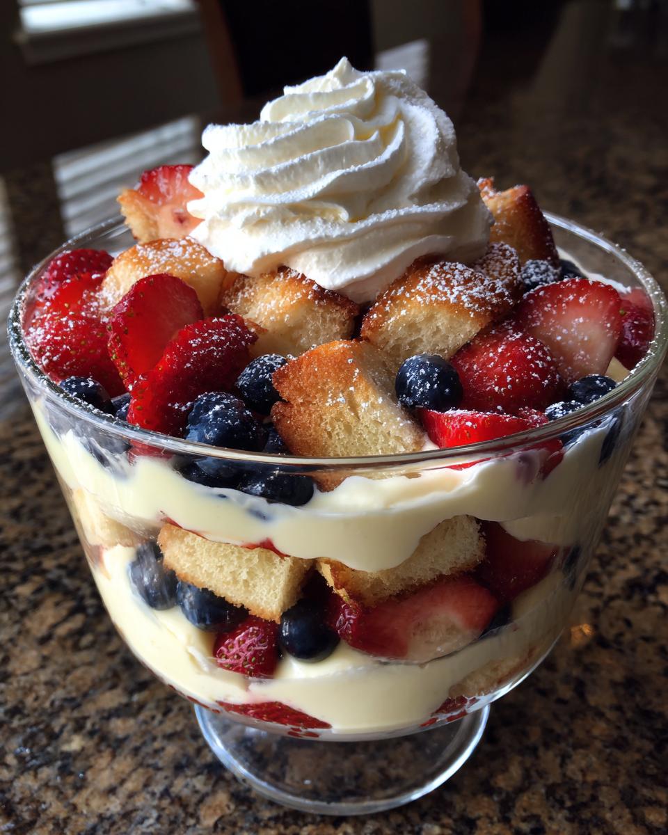 No-Bake Strawberry Blueberry Trifle: Easy 20-Minute Bliss 5 No-Bake Strawberry Blueberry Trifle - detail 1