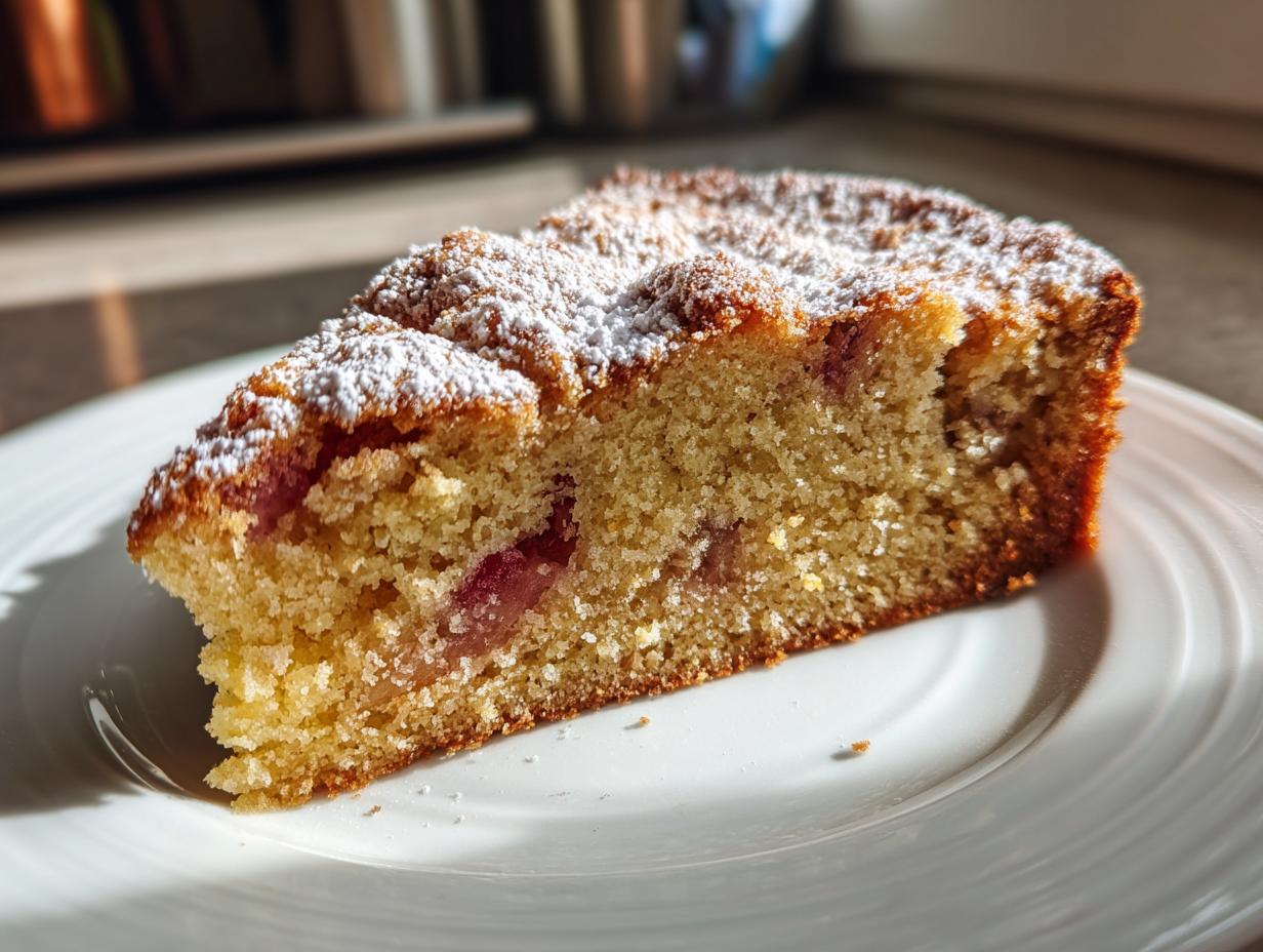 Oma's Rhubarb Cake Recipe