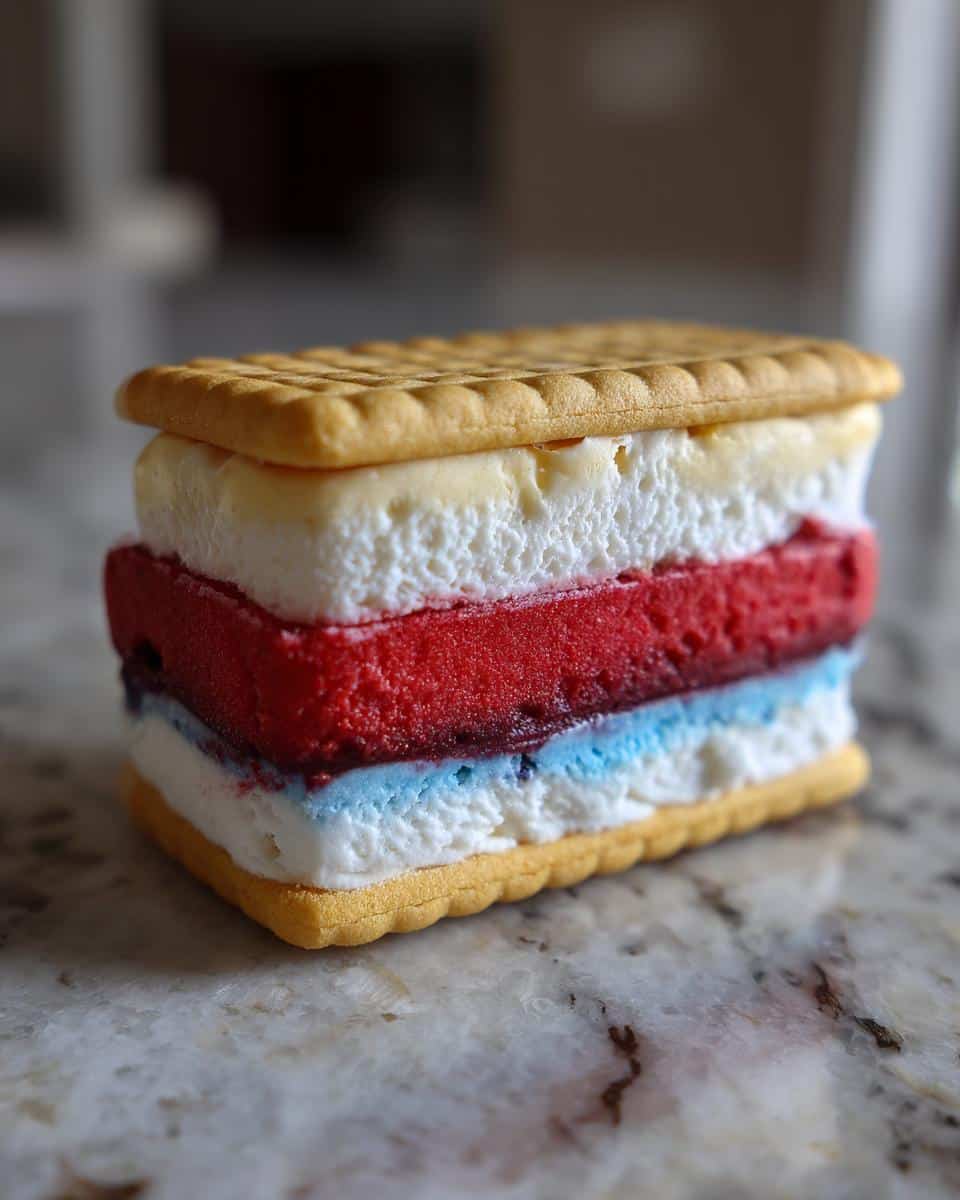 Patriotic Mini Ice Cream Sandwiches - detail 1
