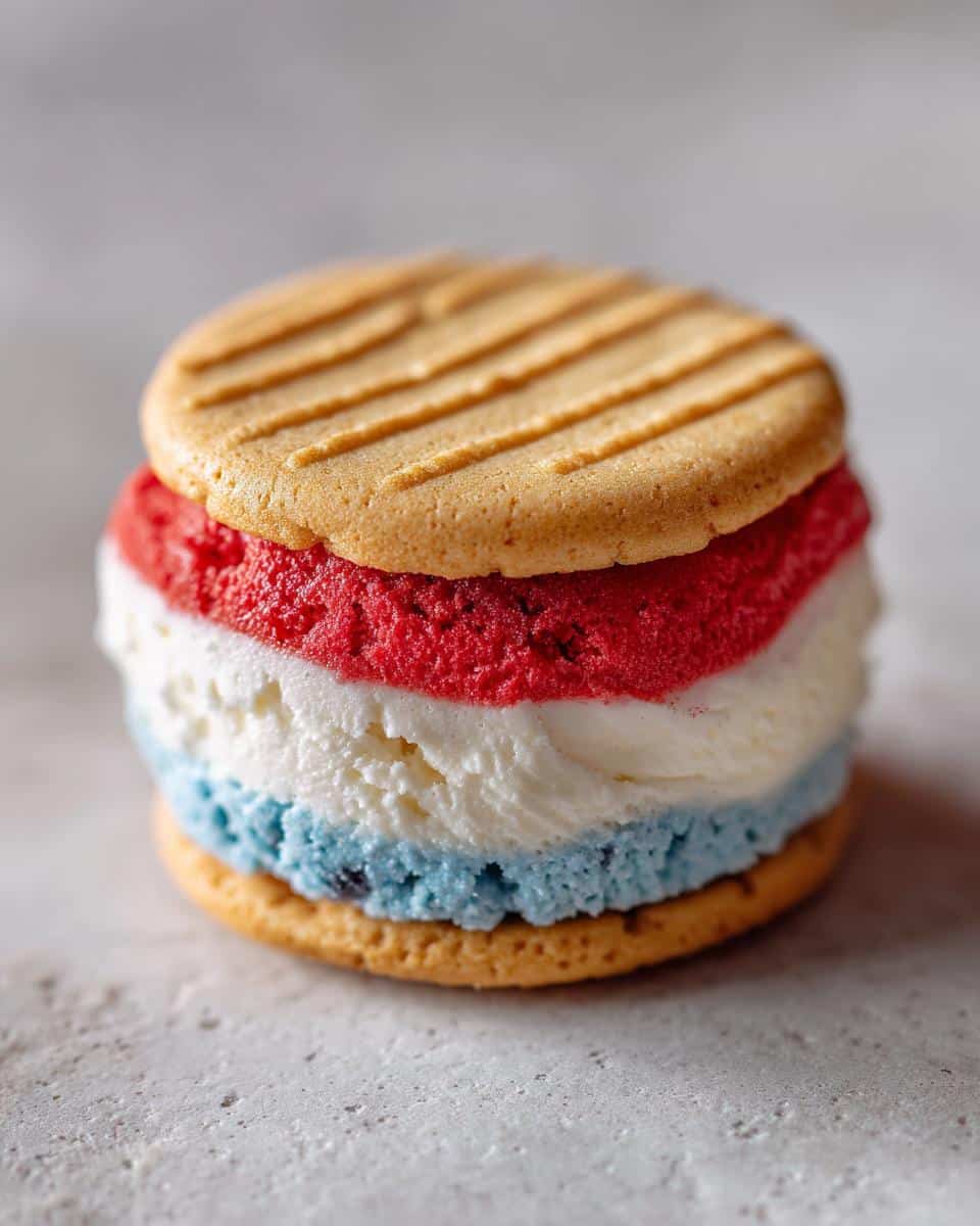 Patriotic Mini Ice Cream Sandwiches - detail 2