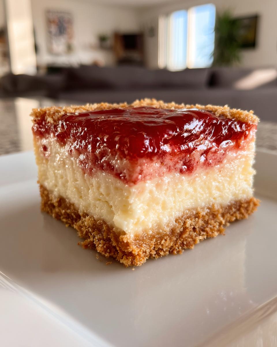 Irresistible Rhubarb Cheesecake Squares in 4 Easy Steps 8 Rhubarb Cheesecake Squares - detail 3