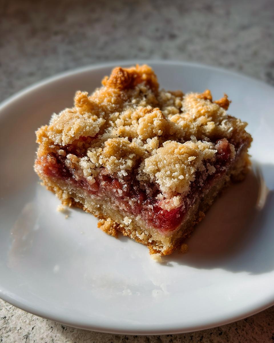 Sweet 2-Layer Rhubarb Dream Bars Steal the Show 6 Rhubarb Dream Bars - detail 1