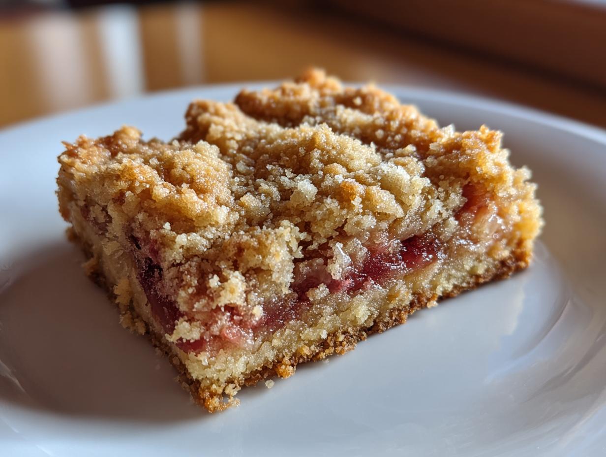 Rhubarb Dream Bars