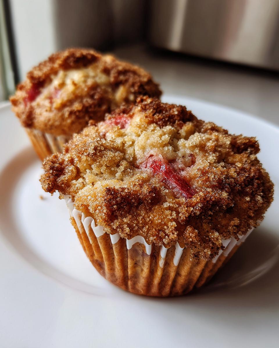 Rhubarb Muffins - detail 1
