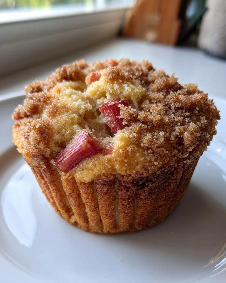 Rhubarb Muffins - detail 2