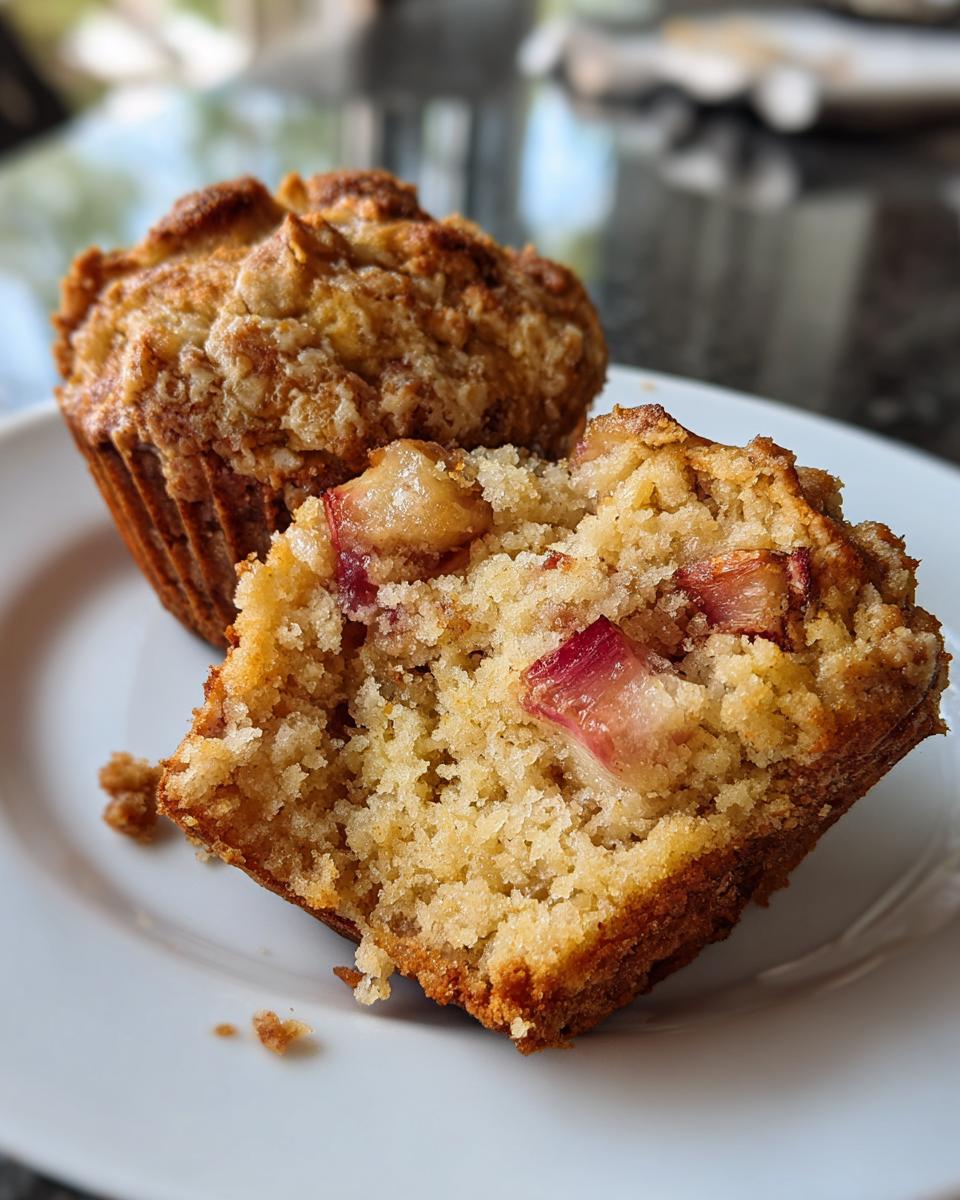 Rhubarb Muffins - detail 3