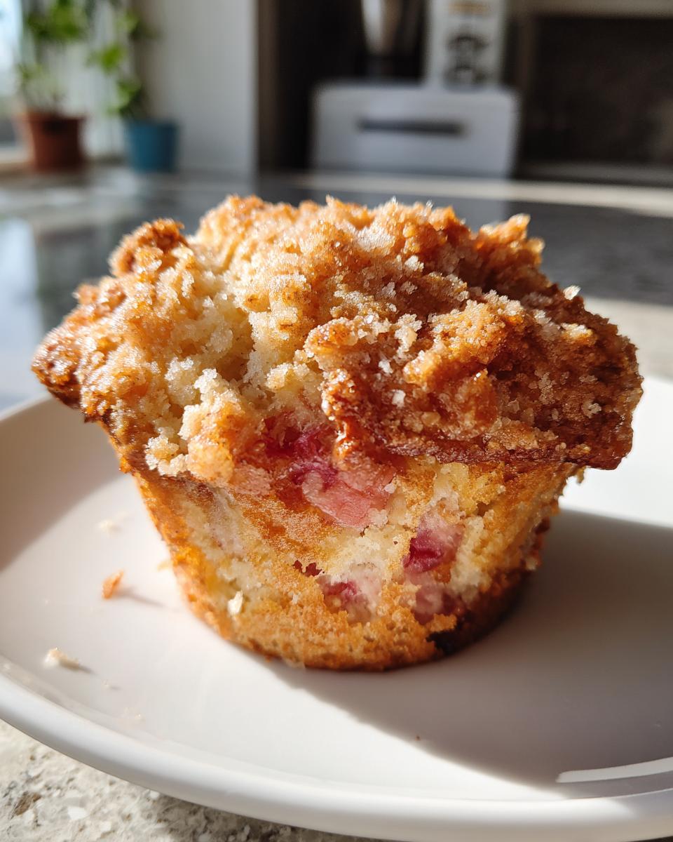 Rhubarb Muffins - detail 4