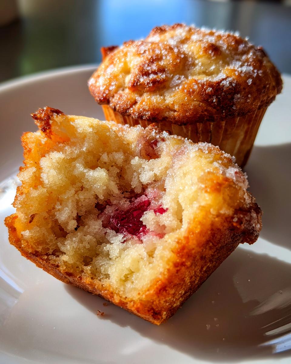 Rhubarb Muffins with Greek Yogurt - detail 4