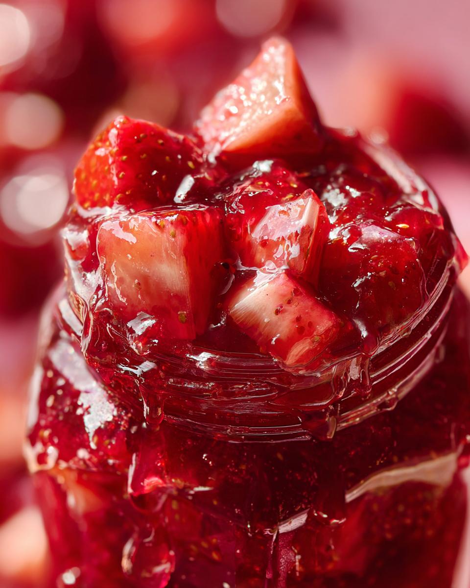Irresistible Strawberry Rhubarb Jam Recipe in 5 Simple Steps 6 Strawberry Rhubarb Jam - detail 1