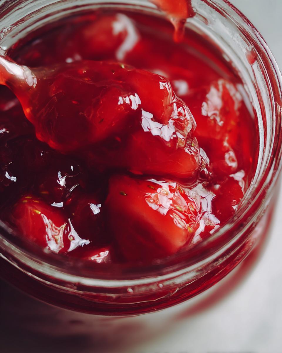 Irresistible Strawberry Rhubarb Jam Recipe in 5 Simple Steps 7 Strawberry Rhubarb Jam - detail 2