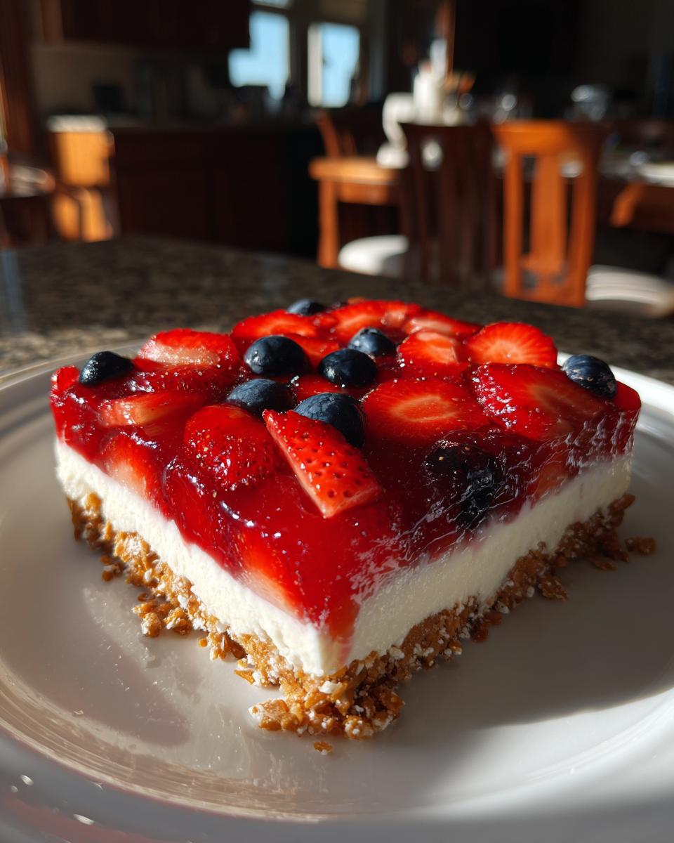 Heavenly Strawberry and Blueberry Pretzel Salad in 3 Easy Steps 7 Strawberry and Blueberry Pretzel Salad - detail 2