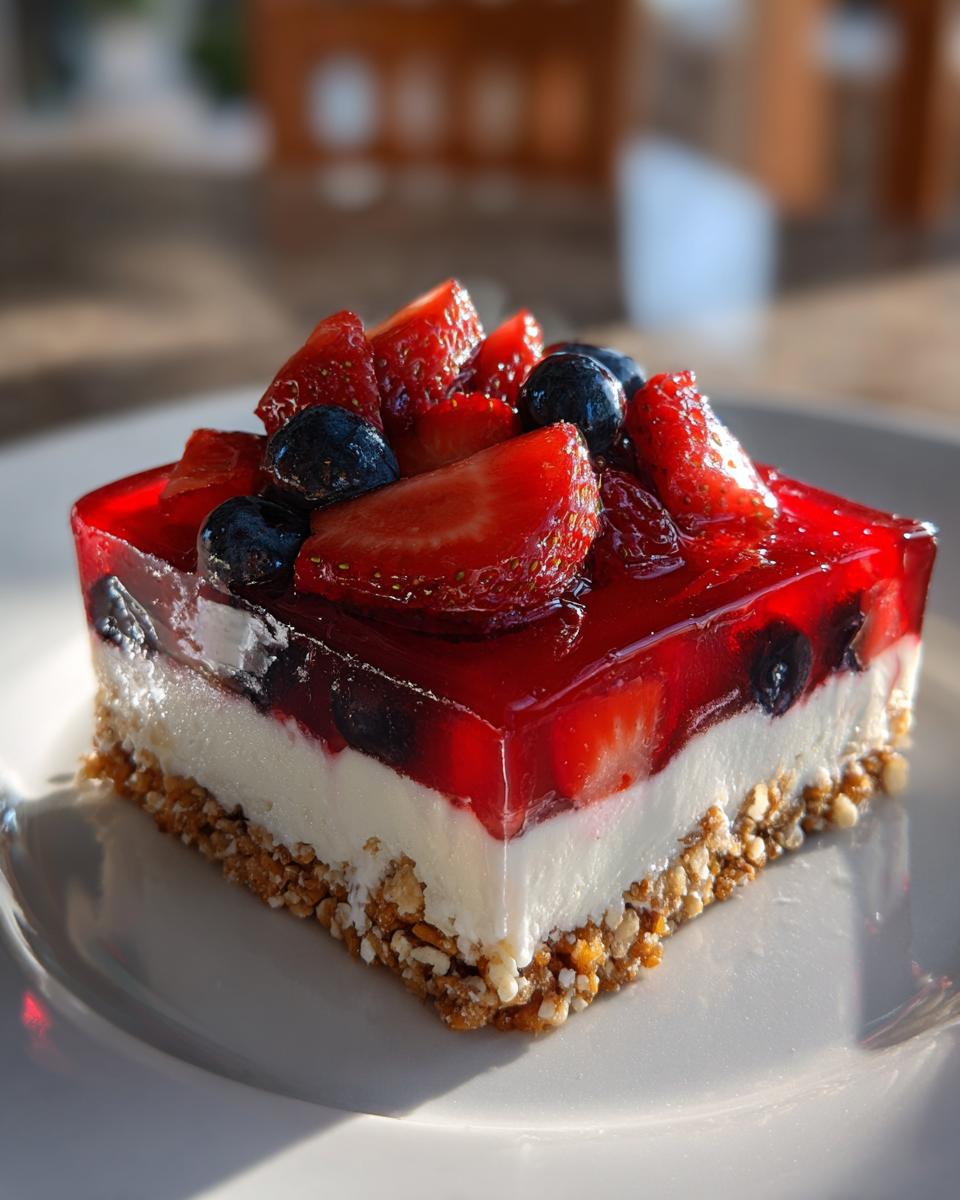 Heavenly Strawberry and Blueberry Pretzel Salad in 3 Easy Steps 8 Strawberry and Blueberry Pretzel Salad - detail 3