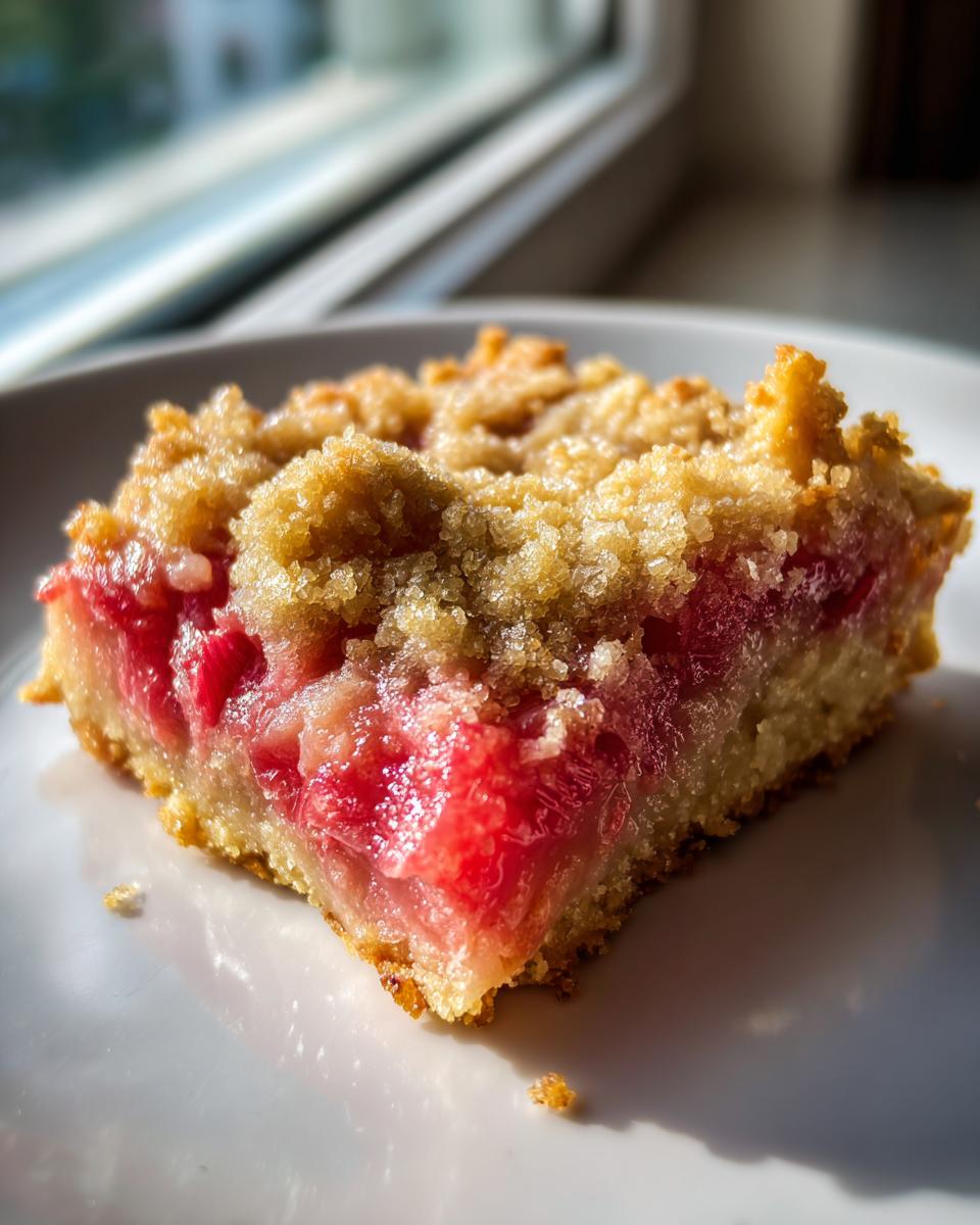 World’s BEST Rhubarb Bars – 1 Bite Will Hook You 5 World’s BEST Rhubarb Bars - detail 1