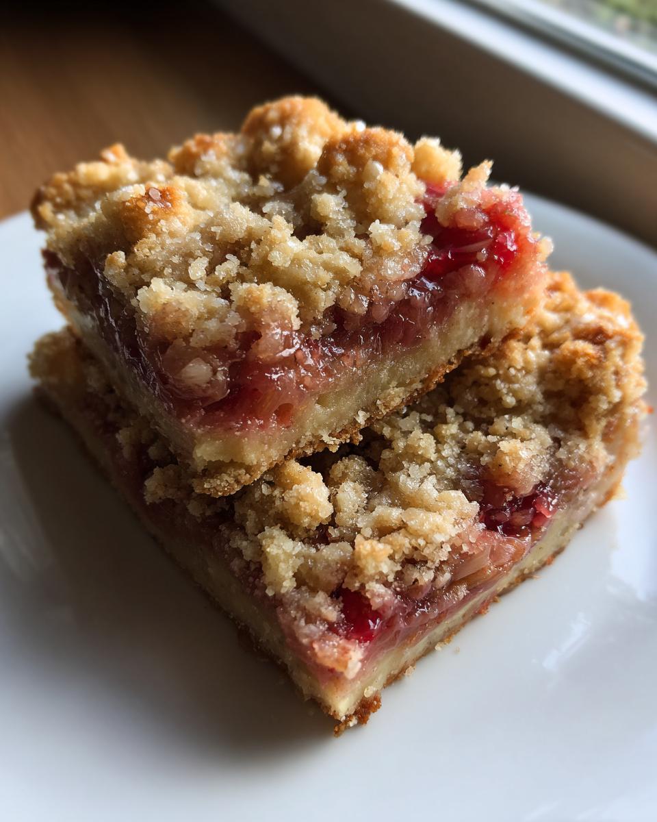 World’s BEST Rhubarb Bars – 1 Bite Will Hook You 6 World’s BEST Rhubarb Bars - detail 2