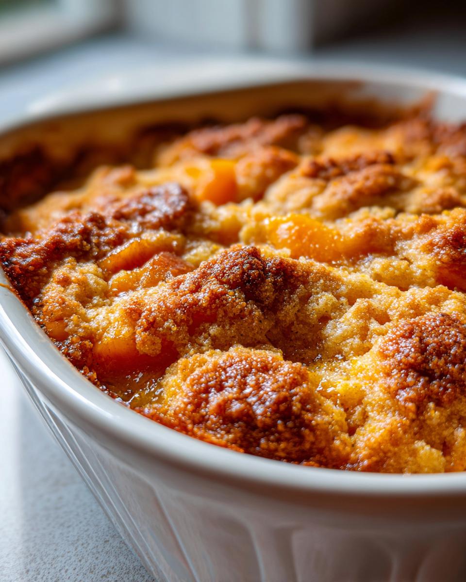 Effortless 2-Ingredient Peach Cobbler Recipe Everyone Craves 5 2-Ingredient Peach Cobbler - detail 1