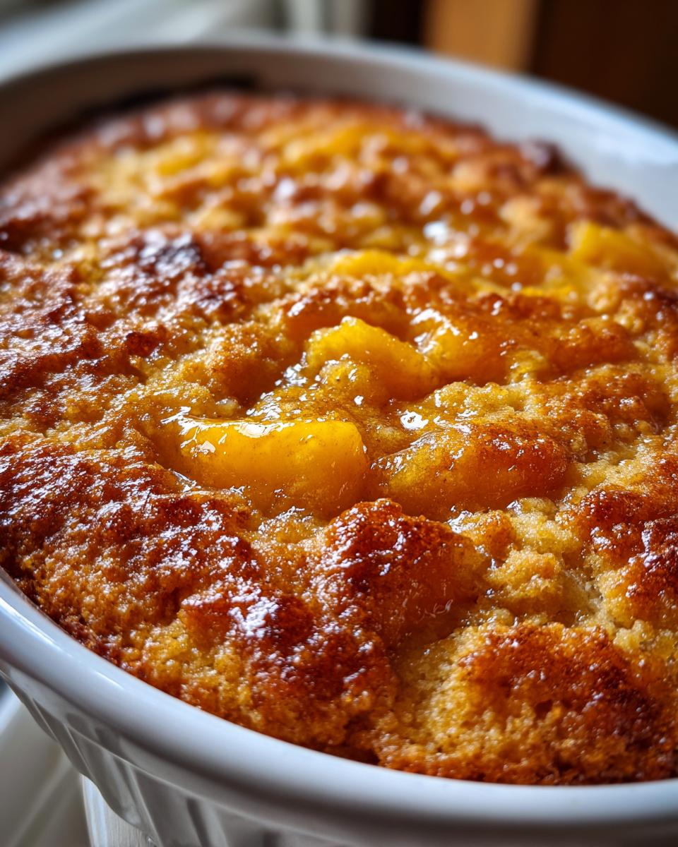 Effortless 2-Ingredient Peach Cobbler Recipe Everyone Craves 7 2-Ingredient Peach Cobbler - detail 3