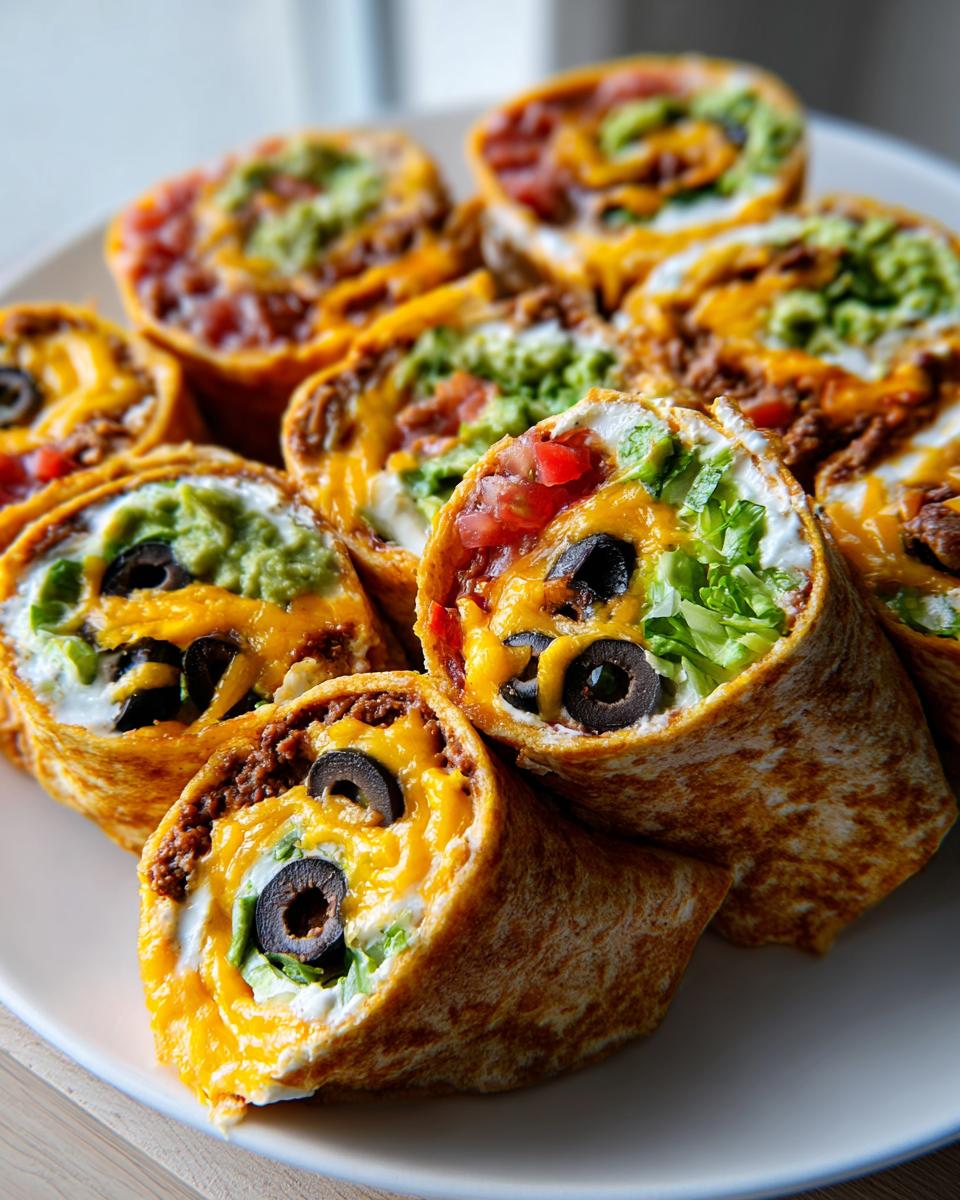7-Layer Dip Tortilla Pinwheels - detail 3