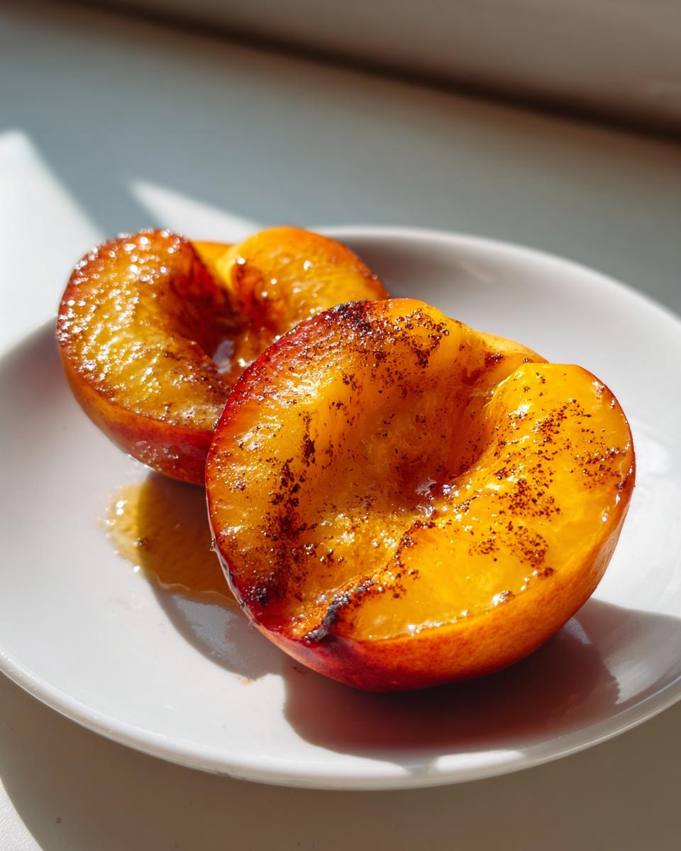 Air Fryer Peaches - detail 1