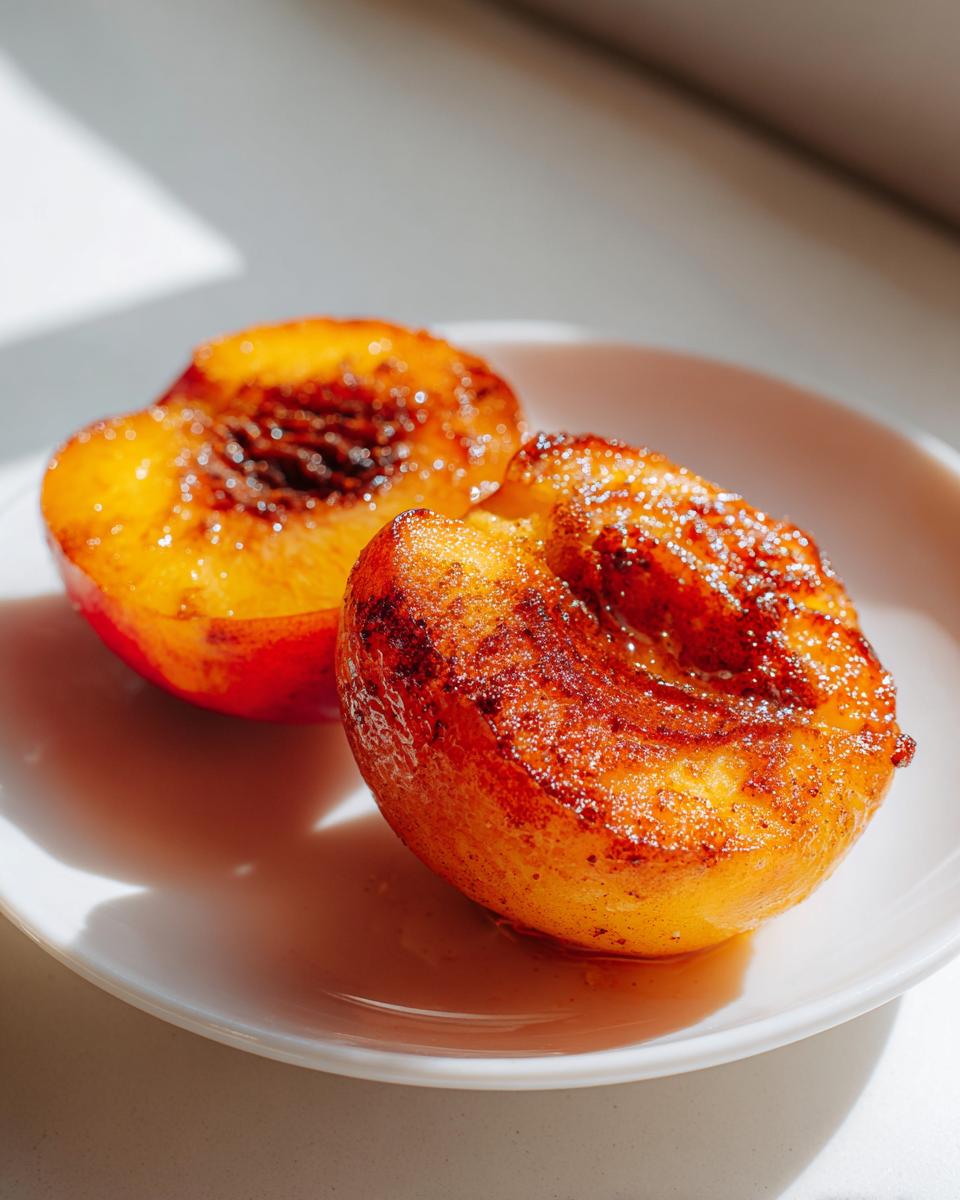 Air Fryer Peaches - detail 2