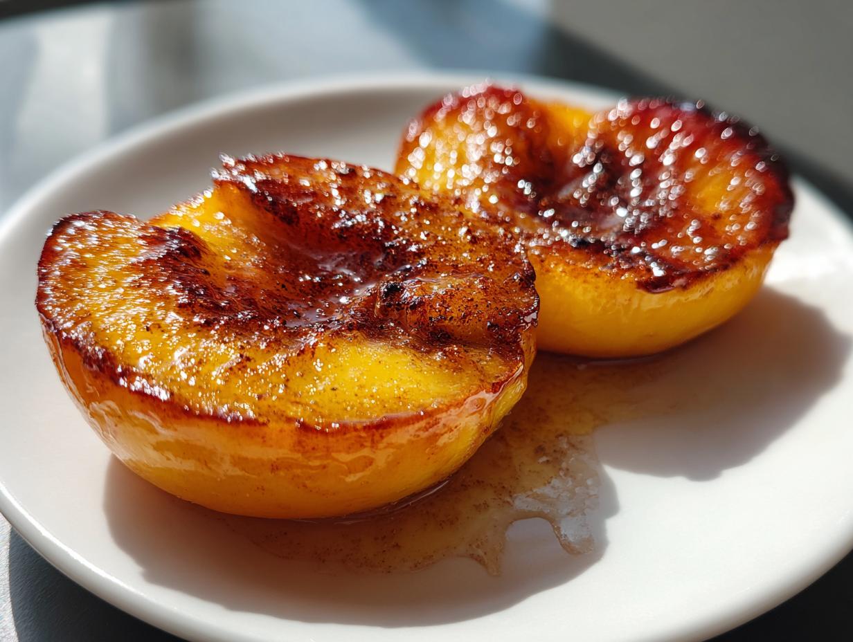 Air Fryer Peaches