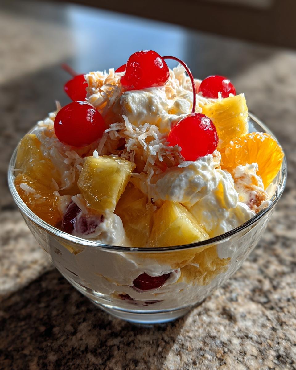 Dreamy 15-Minute Ambrosia Salad Recipe for Perfect Potlucks 6 Ambrosia Salad - detail 1