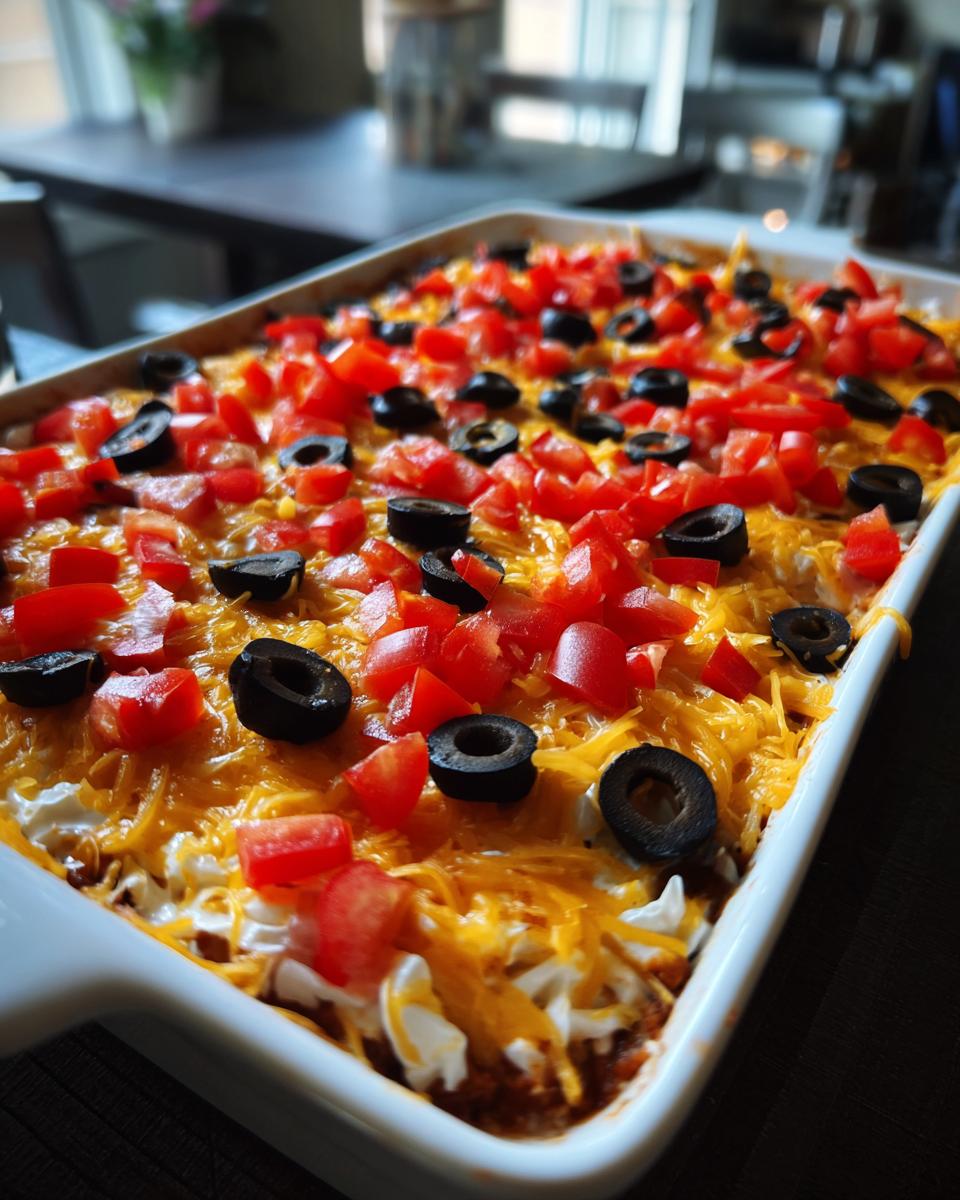 American Flag Layered Taco Dip - detail 1