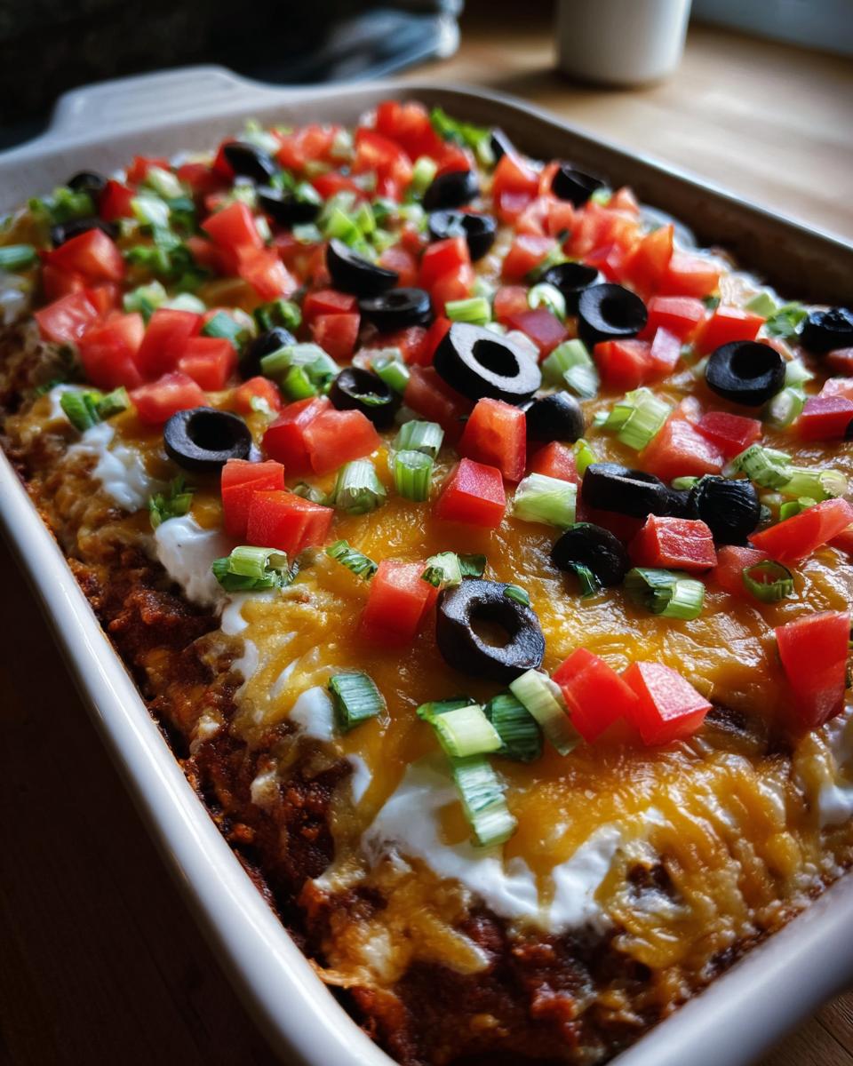 American Flag Layered Taco Dip - detail 3