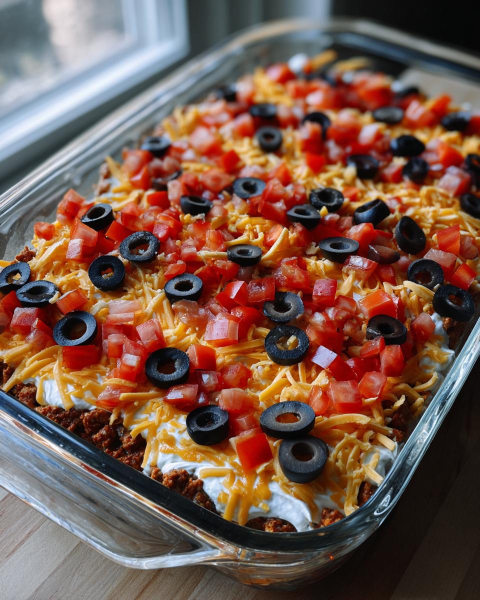 American Flag Layered Taco Dip - detail 4