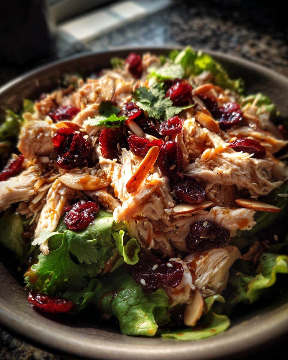 Irresistible 10-Minute Asian Chicken Cranberry Salad Bliss 7 Asian Chicken Cranberry Salad - detail 2