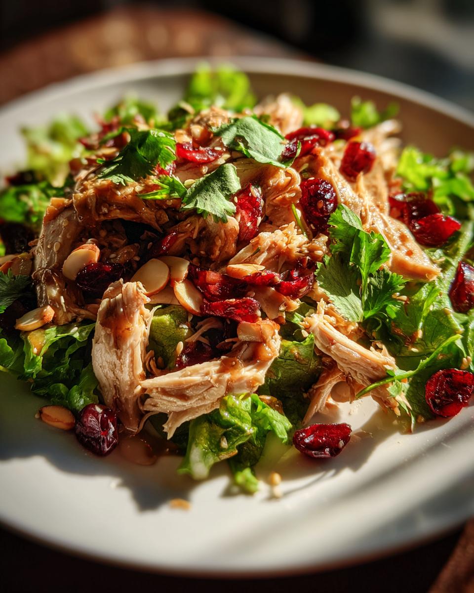 Irresistible 10-Minute Asian Chicken Cranberry Salad Bliss 9 Asian Chicken Cranberry Salad - detail 4