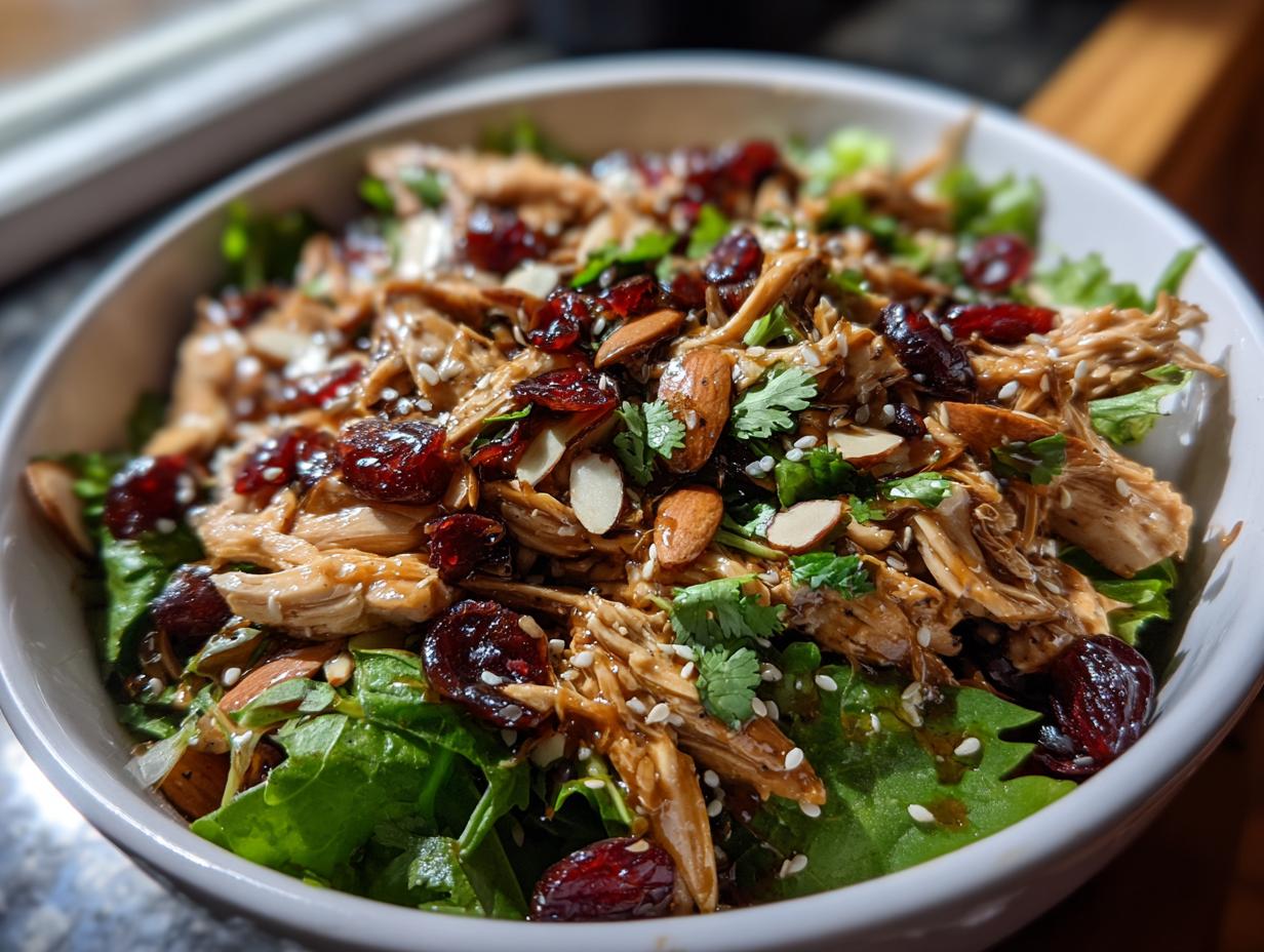Asian Chicken Cranberry Salad