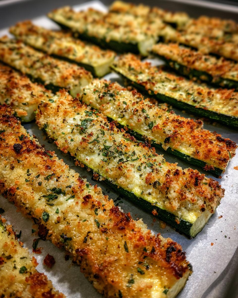 5-Ingredient Baked Parmesan Zucchini - Irresistibly Crispy Delight 5 BAKED PARMESAN ZUCCHINI - detail 2